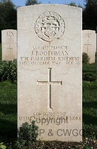 Minturno War Cemetery - Boothman, Jack