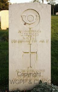 Minturno War Cemetery - Bridges, James
