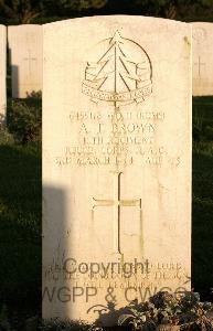 Minturno War Cemetery - Brown, Alfred Thomas