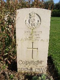 Minturno War Cemetery - Brown, Donald Lamond