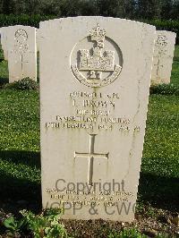Minturno War Cemetery - Brown, Joseph