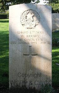 Minturno War Cemetery - Brown, William
