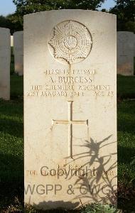 Minturno War Cemetery - Burgess, Albert