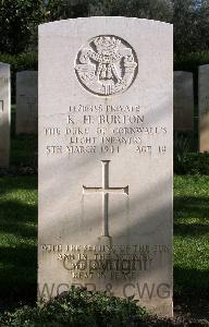 Minturno War Cemetery - Burton, Kenneth Henry Alfred