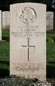 Minturno War Cemetery - Butler, Arthur