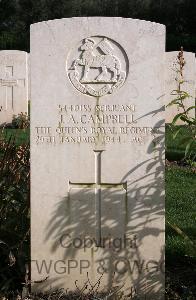 Minturno War Cemetery - Campbell, Joseph Arthur