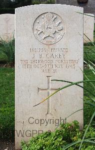 Minturno War Cemetery - Carey, John Bartholomew
