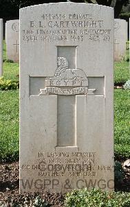 Minturno War Cemetery - Cartwright, Ernest Leon