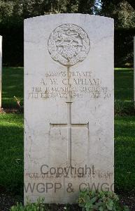 Minturno War Cemetery - Clapham, Arthur William