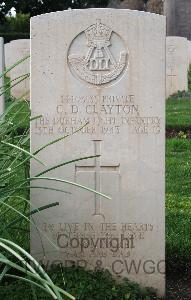 Minturno War Cemetery - Clayton, Charles Douglas