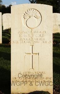 Minturno War Cemetery - Cole, Henry George Sydney Francis