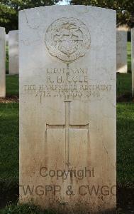 Minturno War Cemetery - Cole, Ronald Hopkiss