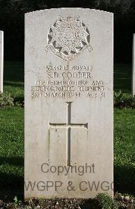 Minturno War Cemetery - Cooper, Stanley Dawson