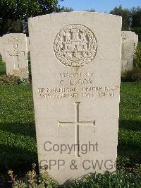 Minturno War Cemetery - Cox, Charles Eli