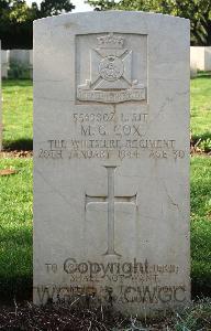 Minturno War Cemetery - Cox, Michael George
