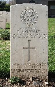 Minturno War Cemetery - Crowley, Thomas Arthur
