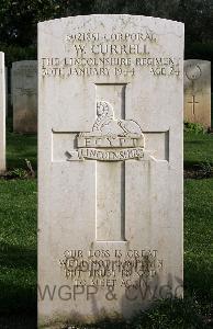 Minturno War Cemetery - Currell, William