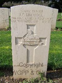 Minturno War Cemetery - Dimmock, John Francis