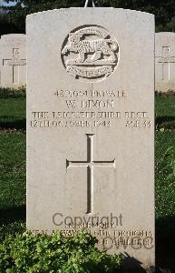 Minturno War Cemetery - Dixon, Wilfred