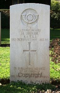 Minturno War Cemetery - Driver, Henry
