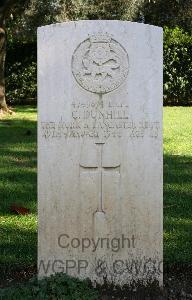 Minturno War Cemetery - Dunhill, Clifford