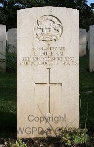 Minturno War Cemetery - Durham, Eric