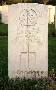 Minturno War Cemetery - Empson, Arthur Charles