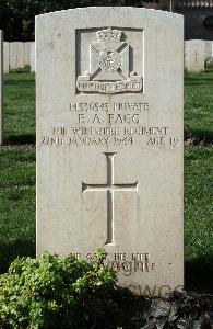 Minturno War Cemetery - Fagg, Ernest Arthur