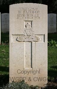 Minturno War Cemetery - Fairham, William