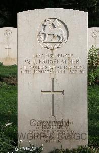 Minturno War Cemetery - Fairweather, Walter John