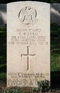 Minturno War Cemetery - Ford, Cyril Richard