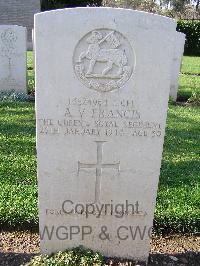 Minturno War Cemetery - Francis, Arthur Victor