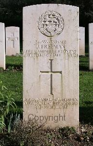 Minturno War Cemetery - Freeman, Jack