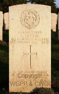 Minturno War Cemetery - Futter, Cyril