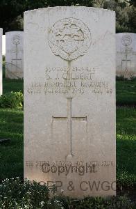 Minturno War Cemetery - Gilbert, Sidney John