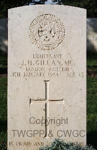 Minturno War Cemetery - Gillan, John Hamilton