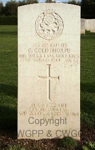 Minturno War Cemetery - Goldthorpe, George