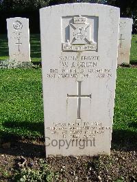 Minturno War Cemetery - Green, William John