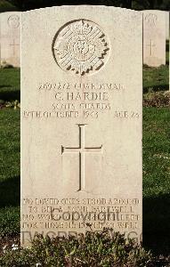 Minturno War Cemetery - Hardie, George