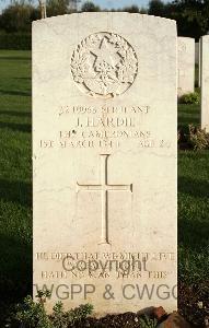 Minturno War Cemetery - Hardie, James