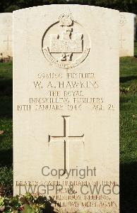 Minturno War Cemetery - Hawkins, William Albert