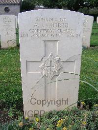Minturno War Cemetery - Hibberd, Albert James