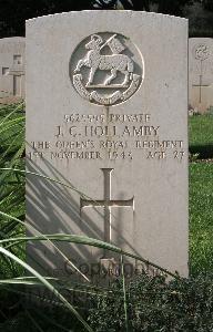 Minturno War Cemetery - Hollamby, James Cyril