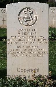 Minturno War Cemetery - Hughes, Mervyn