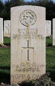 Minturno War Cemetery - Hughes, William Stephen
