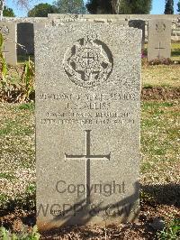 Jerusalem War Cemetery - Alliss, John Sidney