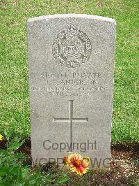 Jerusalem War Cemetery - Anderson, J F