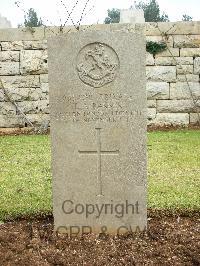 Jerusalem War Cemetery - Barber, T A