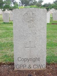 Jerusalem War Cemetery - Barter, Frank