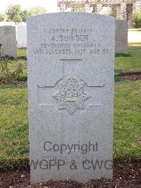 Jerusalem War Cemetery - Bowden, Alfred